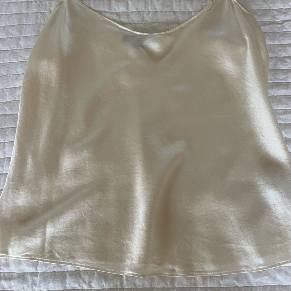 J Crew Ivory Silk Camisole S - Picture 2 of 5